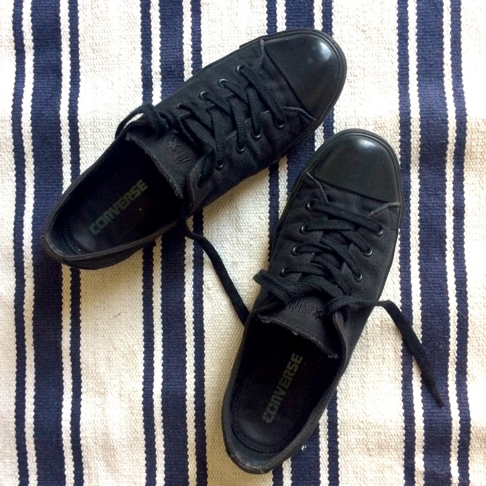 W7.5 Slim all black Converse